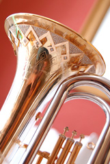 Tuba Trichter mit Brillanten besetzt